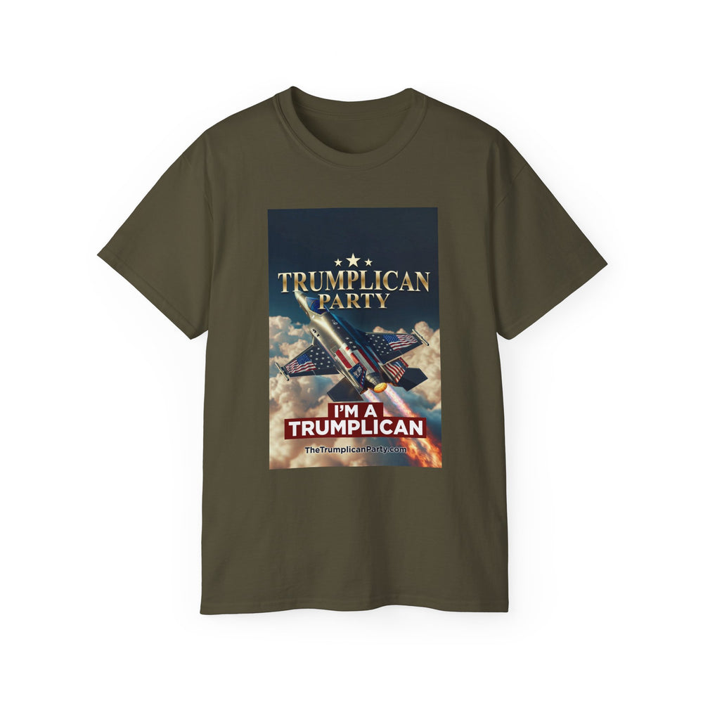 Trumpllican Party Tee - "Trumpllican Party" Fighter Jet Patriotic Political T-Shirt - Image 5