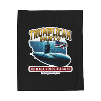 The Trumplican Party™ Velveteen Throw Blanket | D-71 - Image 1