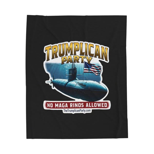 The Trumplican Party™ Velveteen Throw Blanket | D-71