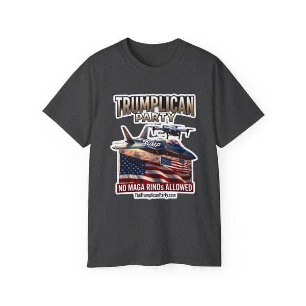 Political T‑Shirt — “Trumpllican Party” No MAGA RINOs Allowed Graphic Tee