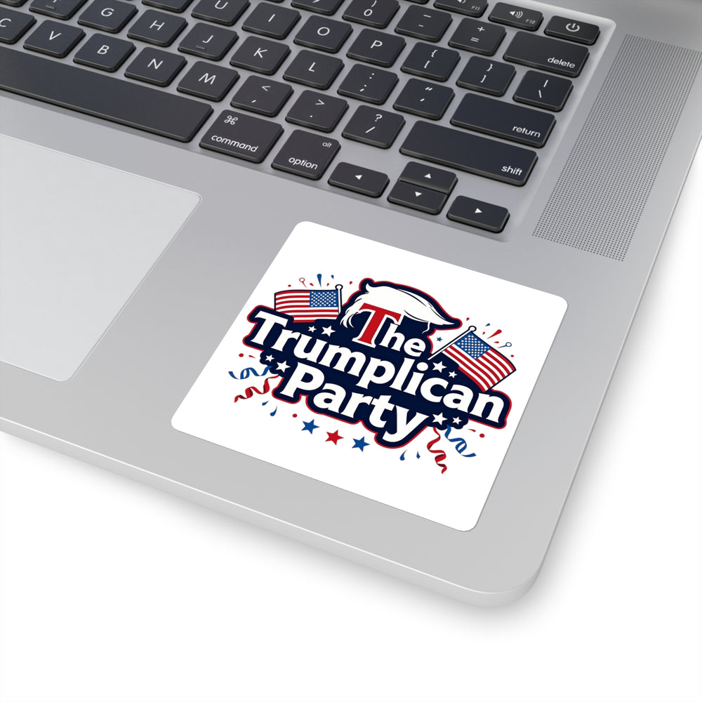 The Trumplican Party™ Square Bumper Sticker | D-1 - Image 6