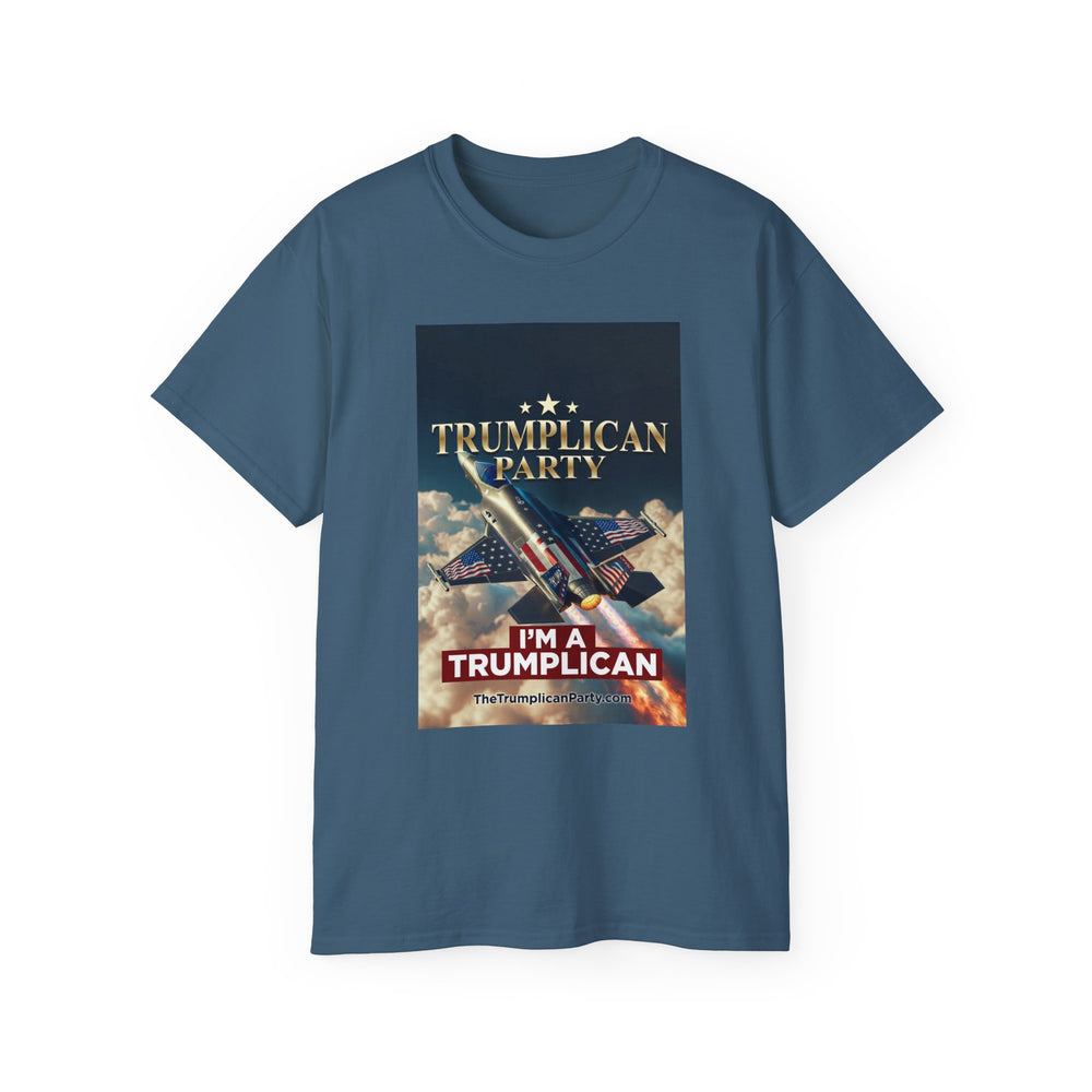 Trumpllican Party Tee - "Trumpllican Party" Fighter Jet Patriotic Political T-Shirt - Image 8