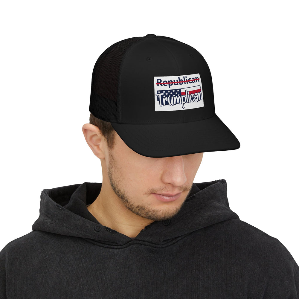The Trumplican Party™ Mesh Snapback Trucker Cap | D-37 - Image 9