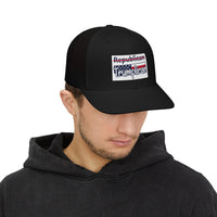 The Trumplican Party™ Mesh Snapback Trucker Cap | D-37 - Image 9