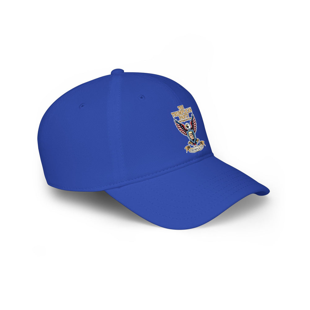 Embroidered Eagle Crest Low Profile Baseball Cap - Image 22