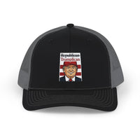 The Trumplican Party™ Mesh Snapback Trucker Cap | D-38 - Image 1