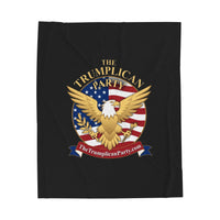 The Trumplican Party™ Velveteen Throw Blanket | D-42 - Image 1