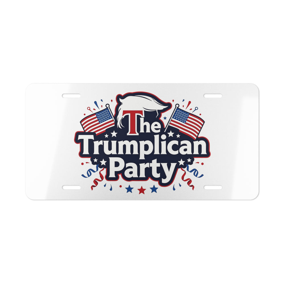 The Trumplican Party™ License Plate Front Tag | D-1 - Image 1