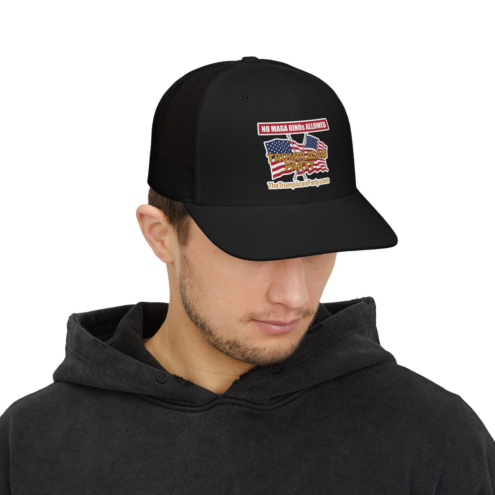 The Trumplican Party™ Mesh Snapback Trucker Cap | D-57 - Image 9