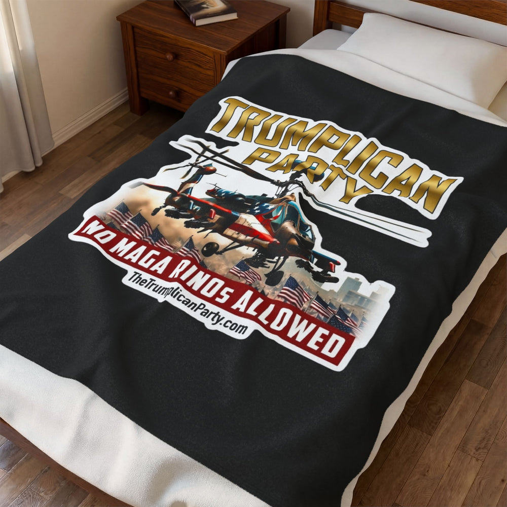 The Trumplican Party™ Velveteen Throw Blanket | D-68 - Image 3