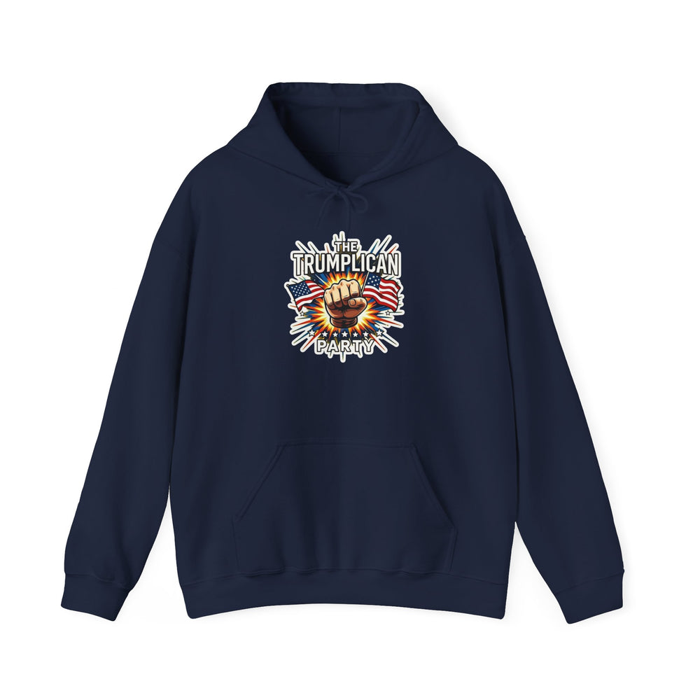Hoodie — "The Trumplican Party" Patriotic Fist Graphic Hoodie - Image 4