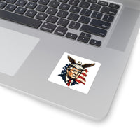 Patriotic Eagle & Leader Square Sticker - Image 2