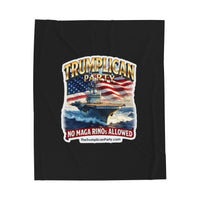 The Trumplican Party™ Velveteen Throw Blanket | D-76 - Image 1