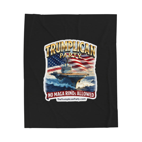 The Trumplican Party™ Velveteen Throw Blanket | D-76