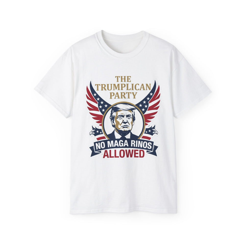 Trumplican Party T‑Shirt – "No MAGA RINOS Allowed" Patriotic Tee - Image 1