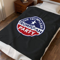 The Trumplican Party™ Velveteen Throw Blanket | D-19 - Image 3