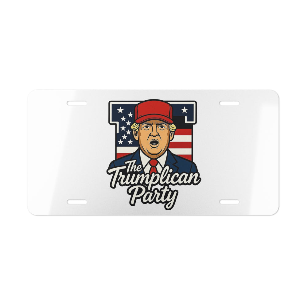 The Trumplican Party™ License Plate Front Tag | D-10 - Image 1