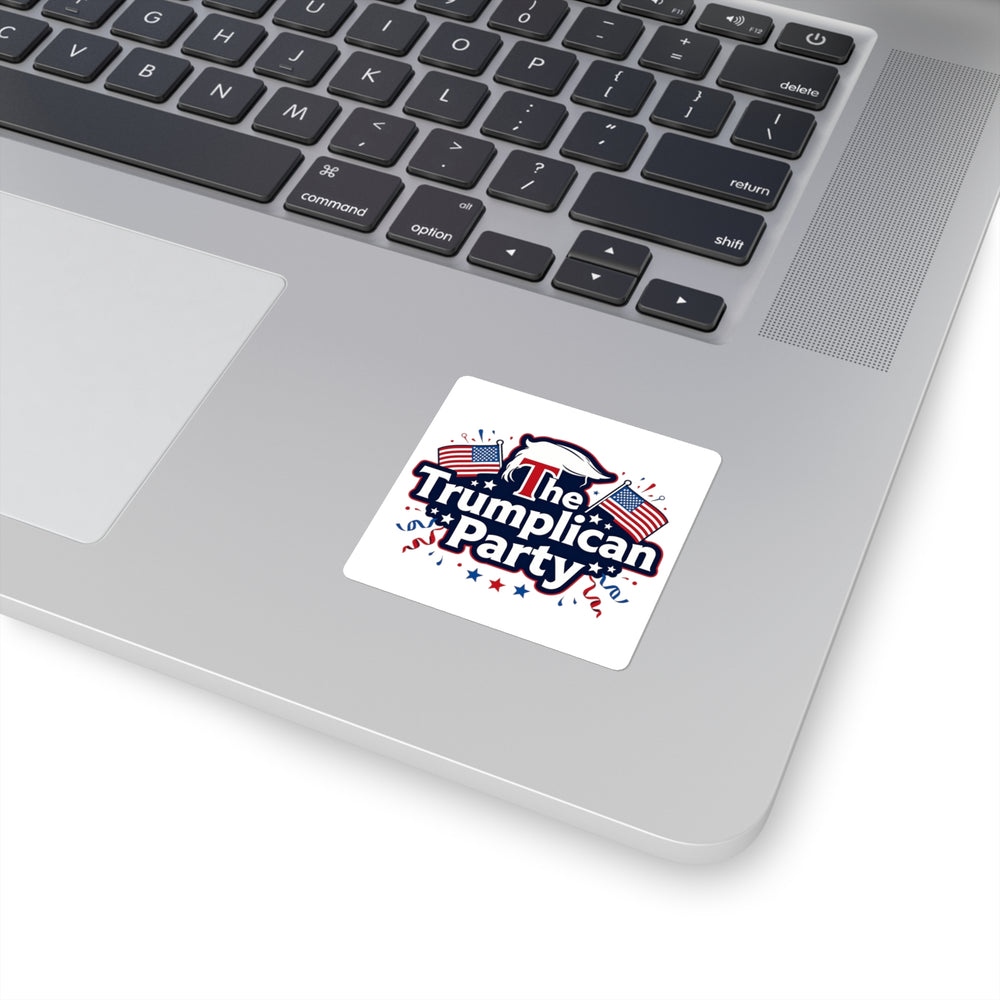 The Trumplican Party™ Square Bumper Sticker | D-1 - Image 5