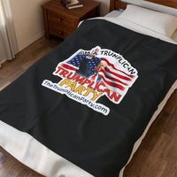 The Trumplican Party™ Velveteen Throw Blanket | D-61 - Image 3