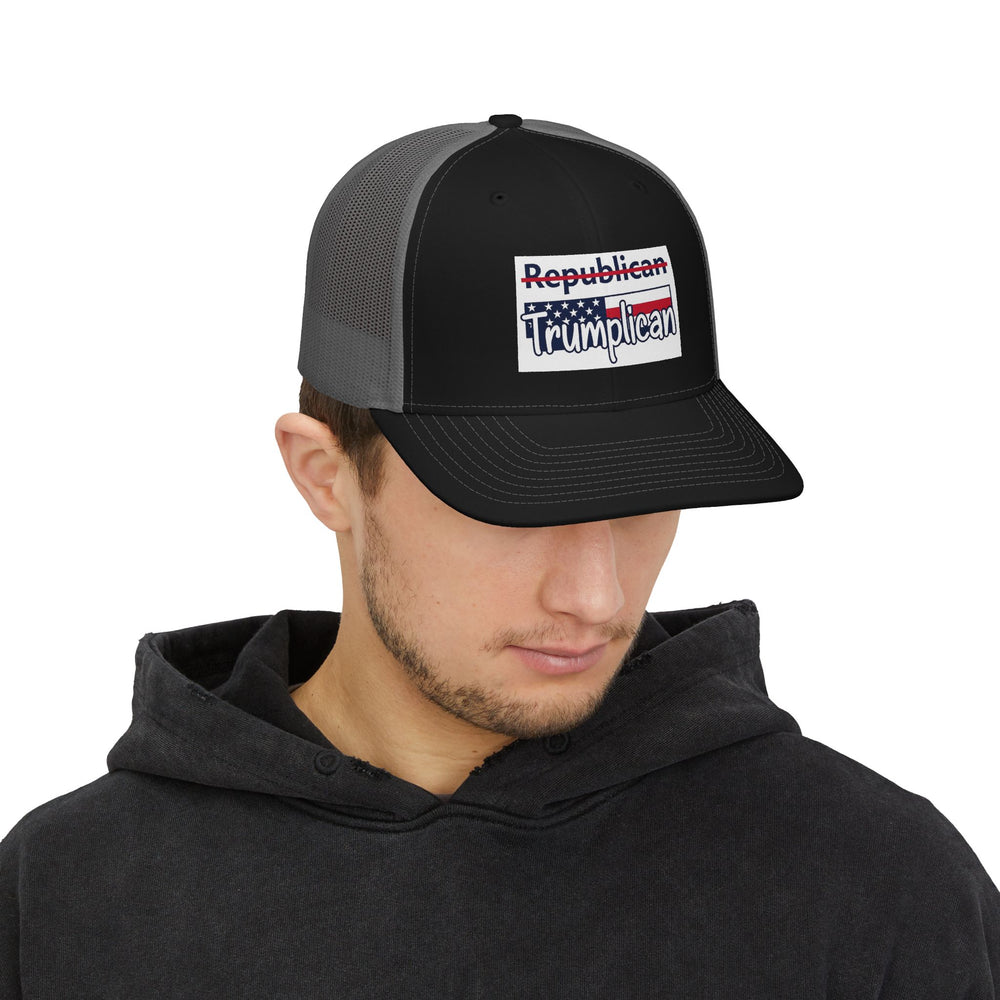 The Trumplican Party™ Mesh Snapback Trucker Cap | D-37 - Image 5