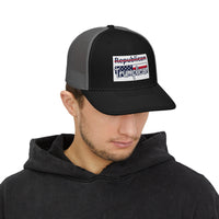The Trumplican Party™ Mesh Snapback Trucker Cap | D-37 - Image 5