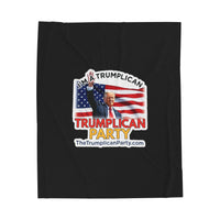 The Trumplican Party™ Velveteen Throw Blanket | D-61 - Image 1
