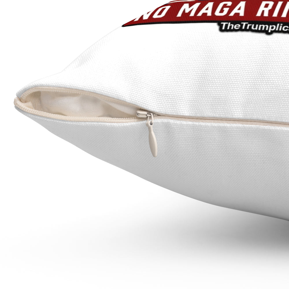 Trumpllican Party Navy Flag Throw Pillow – "No MAGA RINOS Allowed" - Image 8