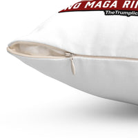 Trumpllican Party Navy Flag Throw Pillow – "No MAGA RINOS Allowed" - Image 8