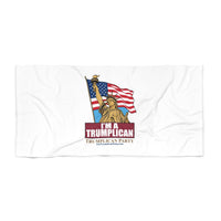 Beach Towel — "I'm a Trumplican" Patriotic Statue of Liberty DesignAThe Trumplican Party™ Beach Towel  | D-47 - Image 1