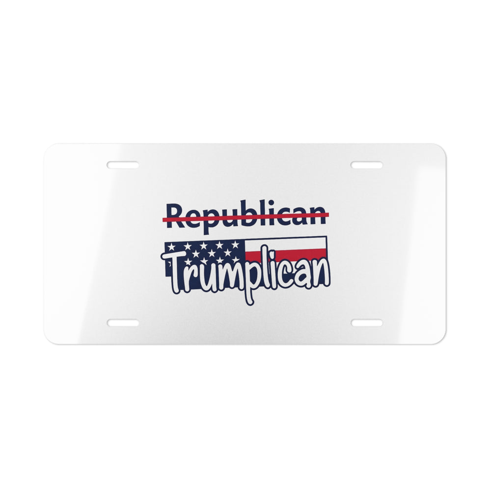 The Trumplican Party™ License Plate Front Tag | D-37 - Image 1