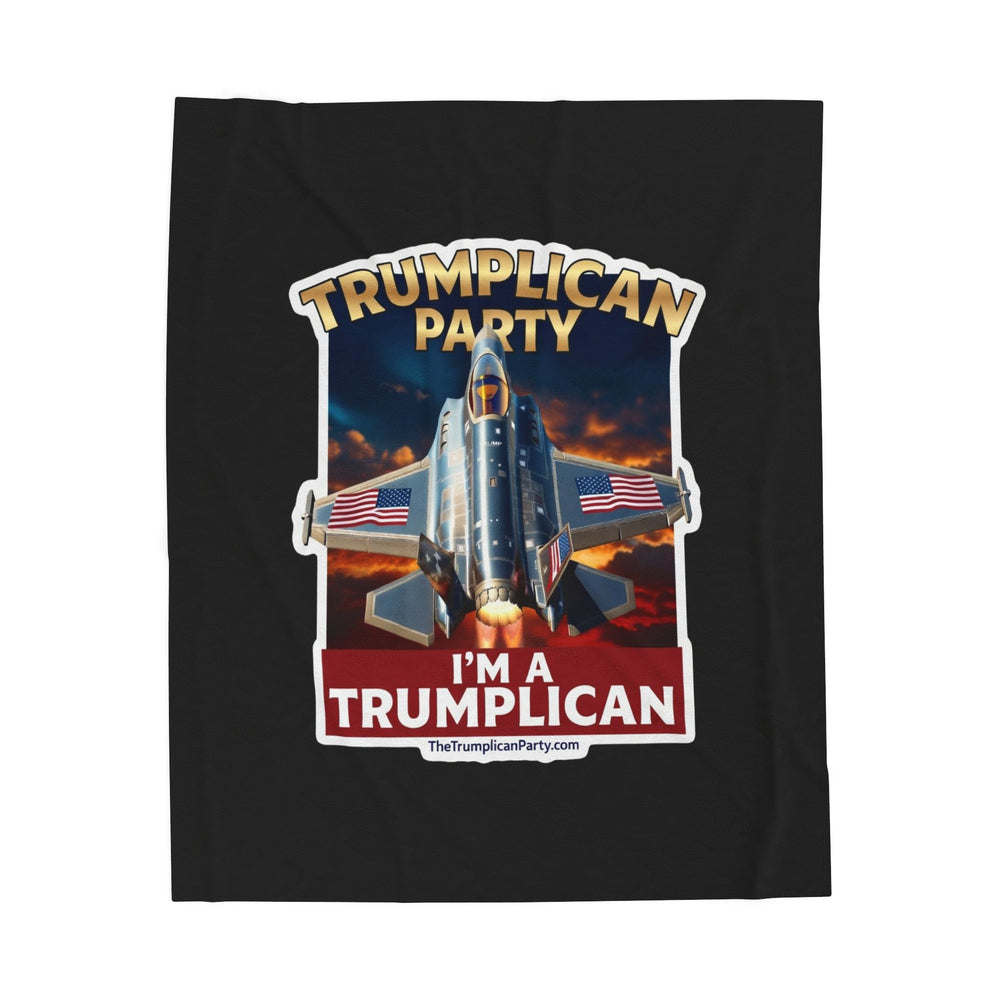 The Trumplican Party™ Velveteen Throw Blanket | D-74 - Image 1