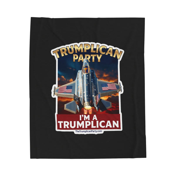 The Trumplican Party™ Velveteen Throw Blanket | D-74