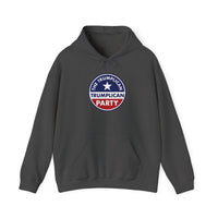TrumpliCan Party Logo Hoodie – Patriotic Red, White & Blue Political Sweatshirt - Image 3