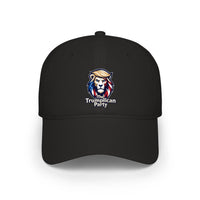 Low Profile Baseball Cap — 'Truipplican Party' Lion Logo Red Hat - Image 2
