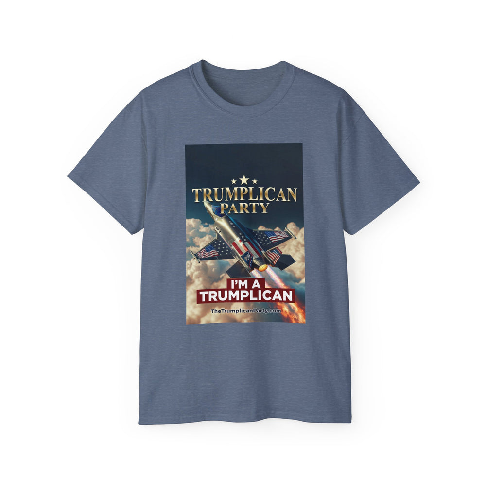 Trumpllican Party Tee - "Trumpllican Party" Fighter Jet Patriotic Political T-Shirt - Image 7
