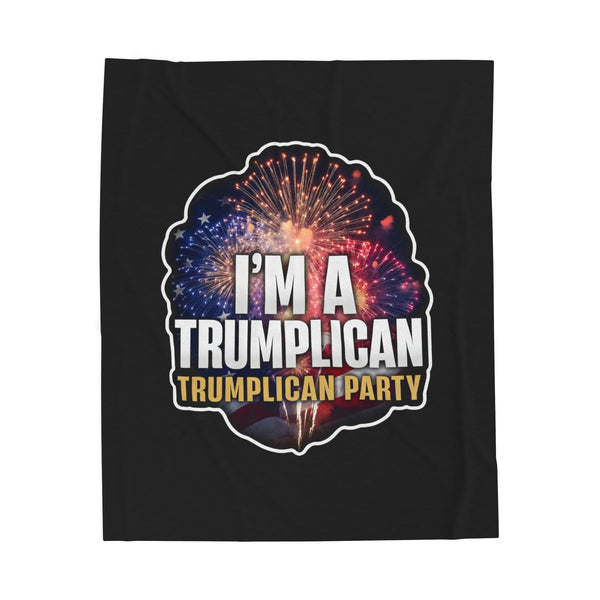 The Trumplican Party™ Velveteen Throw Blanket | D-54