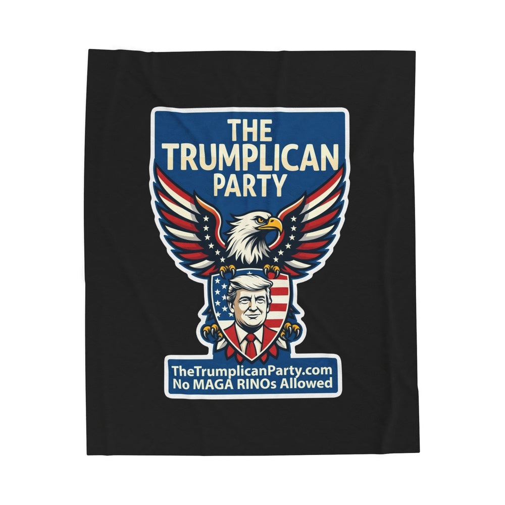 The Trumplican Party™ Velveteen Throw Blanket | D-55 - Image 1