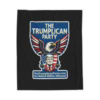 The Trumplican Party™ Velveteen Throw Blanket | D-55 - Image 1