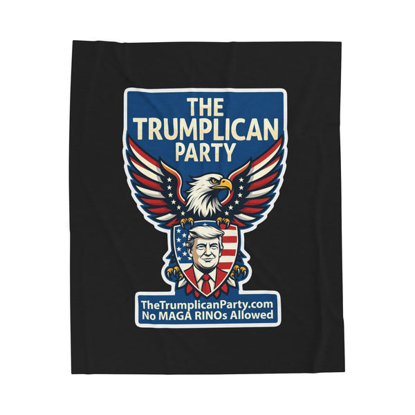 The Trumplican Party™ Velveteen Throw Blanket | D-55