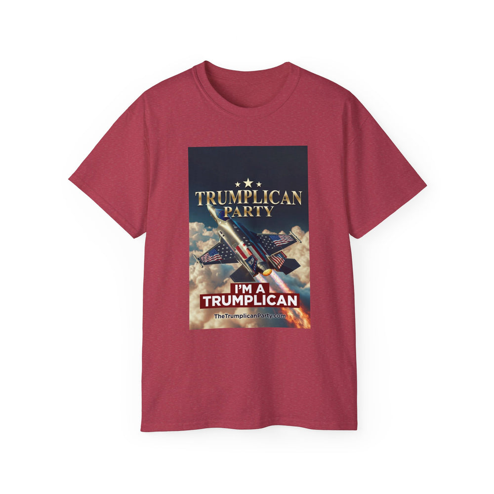 Trumpllican Party Tee - "Trumpllican Party" Fighter Jet Patriotic Political T-Shirt - Image 10