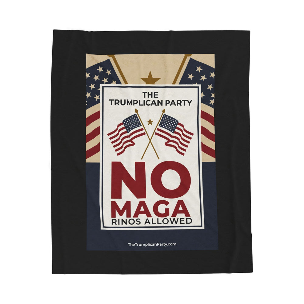 The Trumplican Party™ Velveteen Throw Blanket | D-43 - Image 1