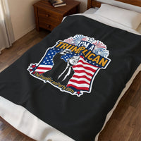 The Trumplican Party™ Velveteen Throw Blanket | D-46 - Image 3