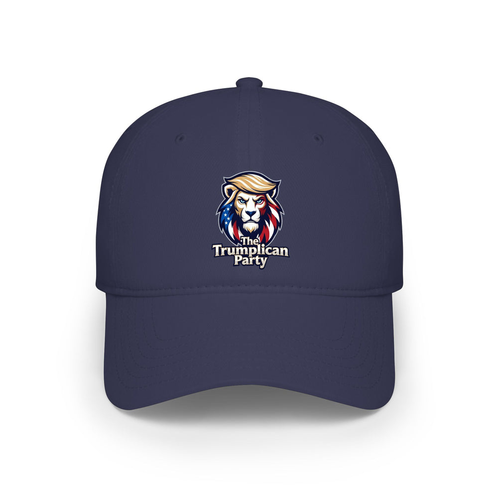 Low Profile Baseball Cap — 'Truipplican Party' Lion Logo Red Hat - Image 6