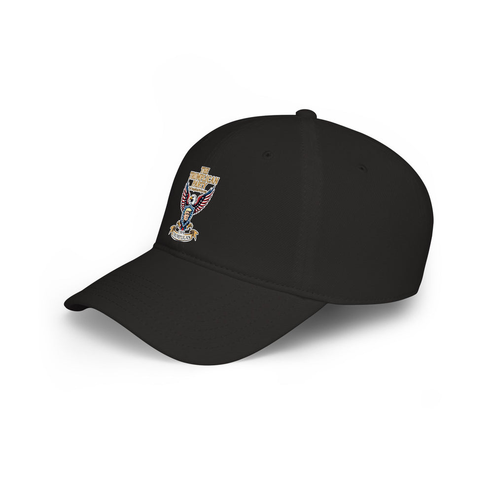 Embroidered Eagle Crest Low Profile Baseball Cap - Image 12