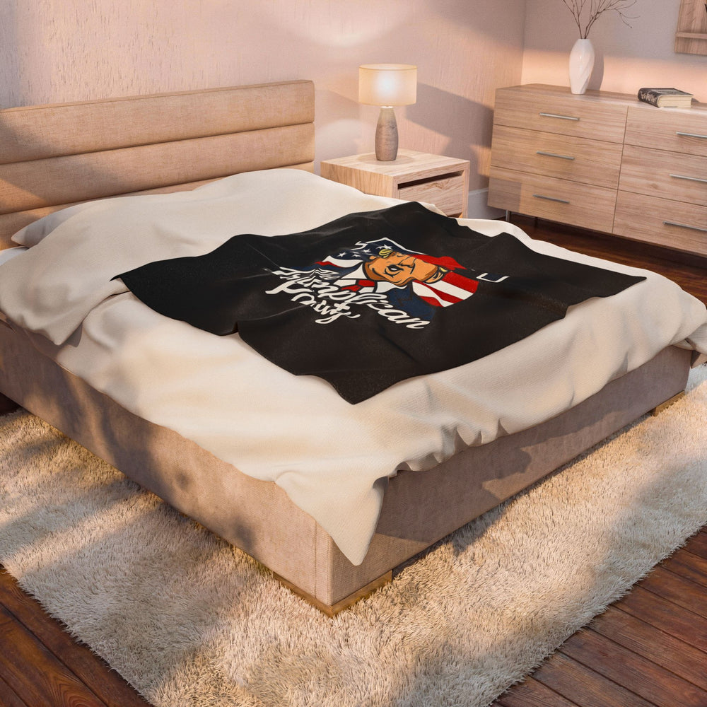 The Trumplican Party™ Velveteen Throw Blanket | D-10 - Image 4