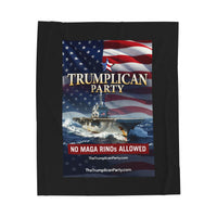 The Trumplican Party™ Velveteen Throw Blanket | D-50 - Image 1