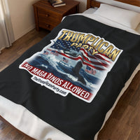 The Trumplican Party™ Velveteen Throw Blanket | D-79 - Image 3