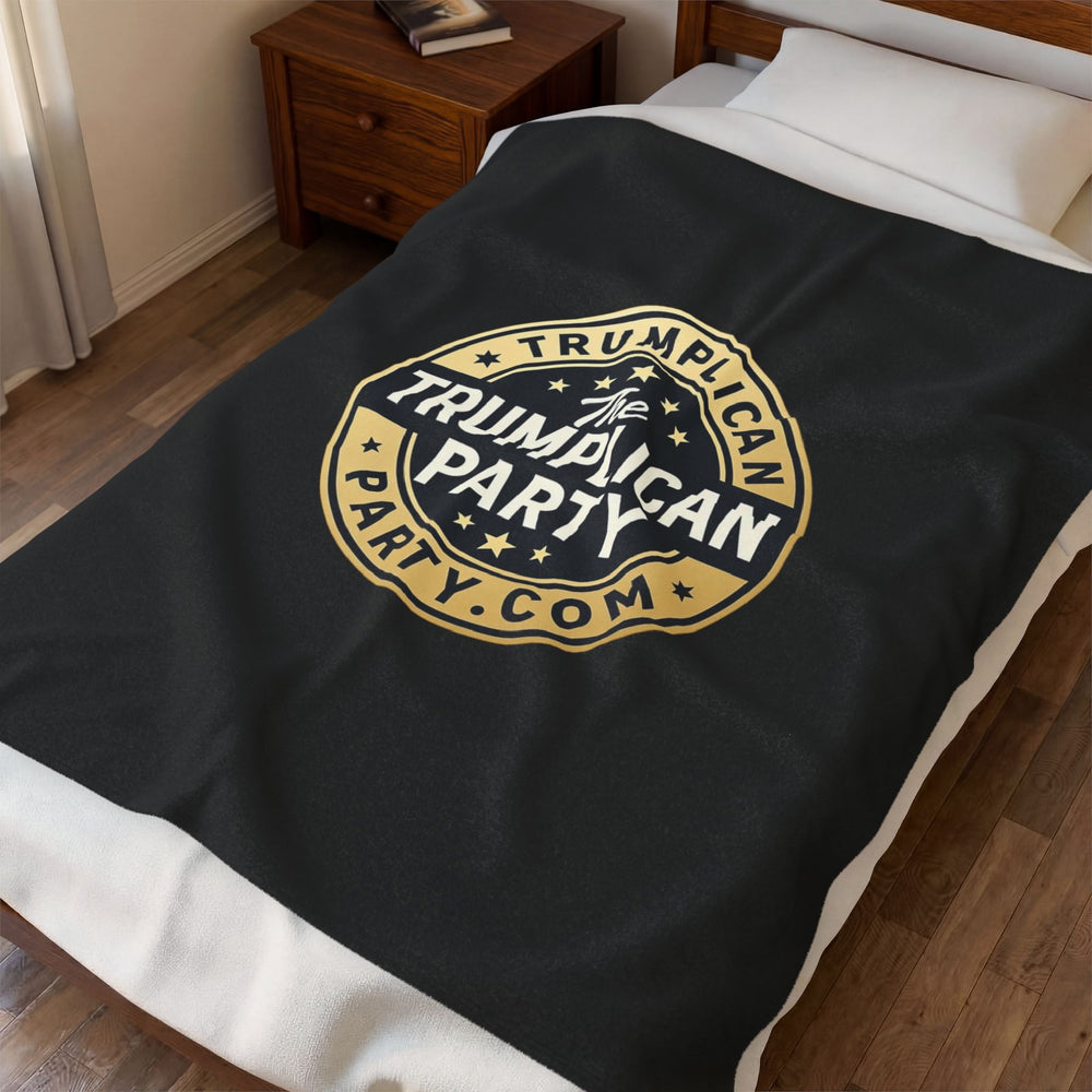 The Trumplican Party™ Velveteen Throw Blanket | D-24 - Image 3