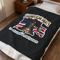 The Trumplican Party™ Velveteen Throw Blanket | D-66 - Image 3