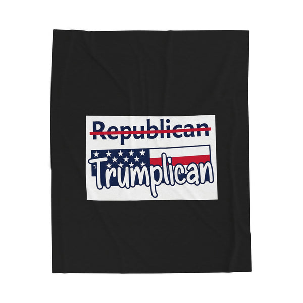 The Trumplican Party™ Velveteen Throw Blanket | D-37